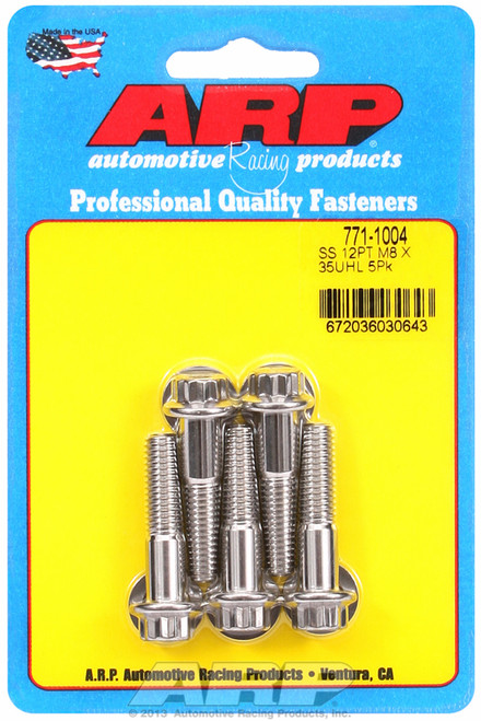 ARP Fastner M8 x 1.25 x 35 12pt SS bolts 771-1004