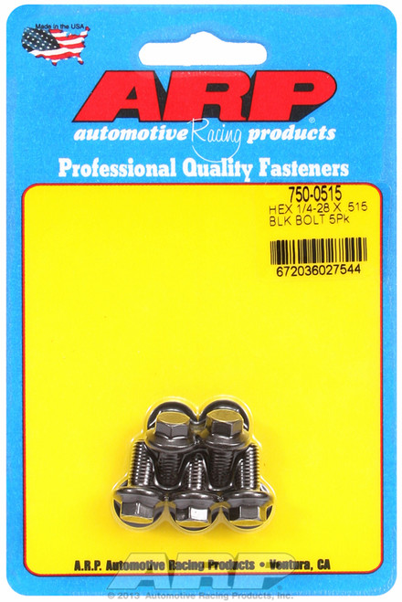ARP Fastner 1 4-28 x .515 hex black oxide bolts 750-0515