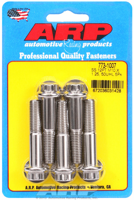 ARP Fastner M10 x 1.25 x 50 12pt SS bolts 773-1007