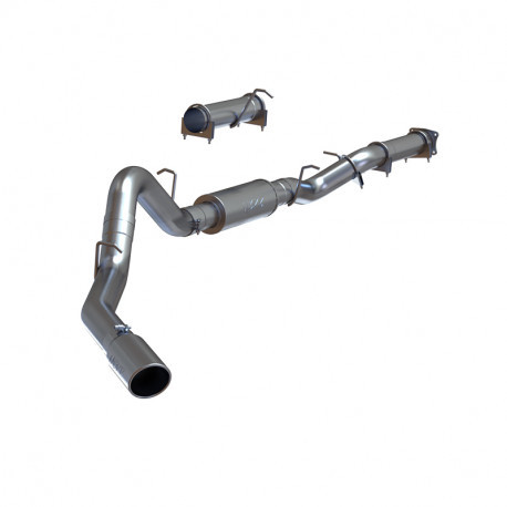MBRP 2001 2005 Chevrolet GMC 2500 3500 Duramax EC CC T409 Stainless Steel 4 Cat Back Single Side S6000409