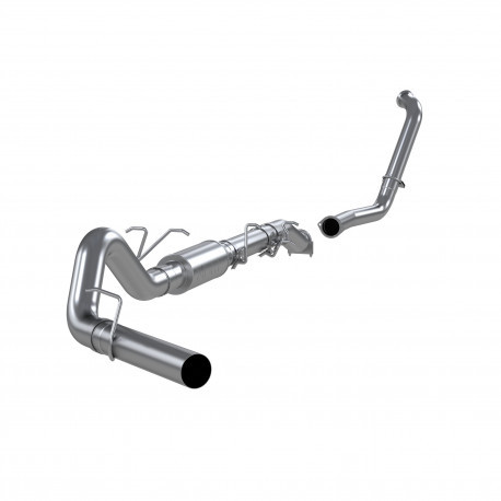 MBRP 2003 2007 Ford F-250 350 6.0L EC CC Aluminized Steel 4 Turbo Back Single Side Exit (Retains Factory Cat) S6206P