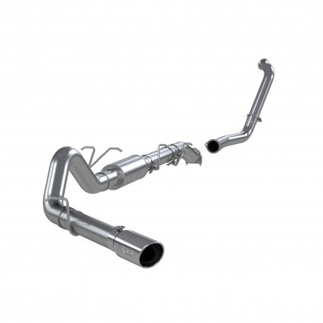 MBRP 2003 2007 Ford F-250 350 6.0L; EC CC Aluminized Steel 4 Turbo Back Single Side Exit (Retains Factory Cat) S6206AL