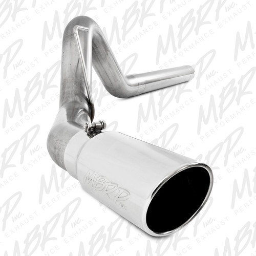 MBRP 2007 2009 Dodge Ram 2500 3500 Cummins 6.7L T409 Stainless Steel 4 Filter Back Single Side Exit S6120409