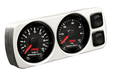 PPE Power 2G OH Gauge Mount Brushed w Switch 148003100