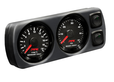 PPE Power 2G OH Gauge Mount Black w Switch 148002100