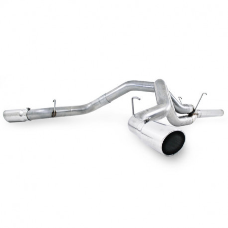 MBRP 2010 2012 RAM 2500 3500 Cummins 6.7L T409 Stainless Steel 4 Filter Back Dual Side Exit S6132409