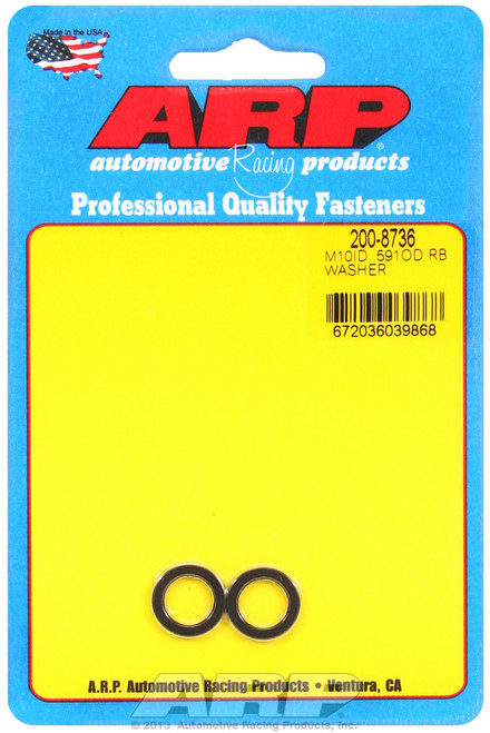ARP Fastner M10 ID .591 OD black washers 200-8736
