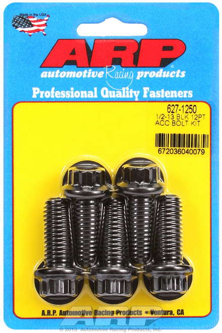 ARP Fastner 1 2-13 x 1.250 12pt black oxide bolts 627-1250