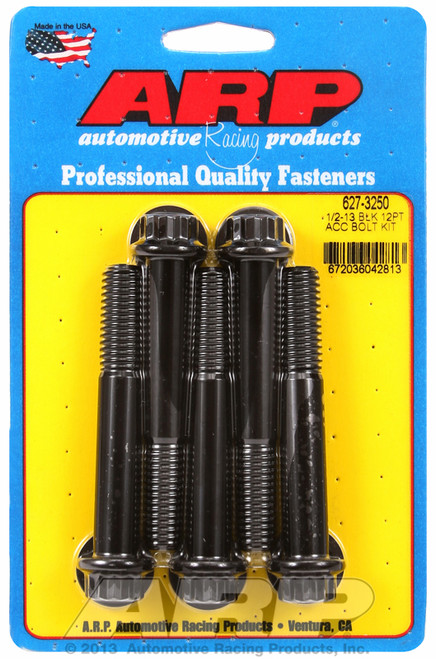 ARP Fastner 1 2-13 x 3.250 12pt black oxide bolts 627-3250