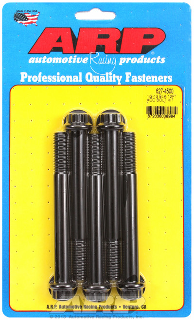 ARP Fastner 1 2-13 x 4.500 12pt black oxide bolts 627-4500