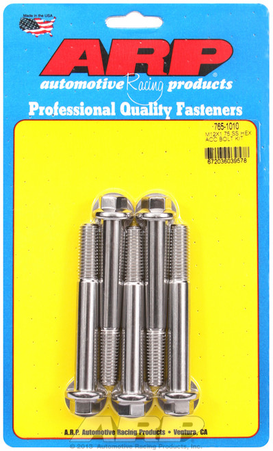ARP Fastner M12 x 1.75 x 90 hex SS bolts 765-1010