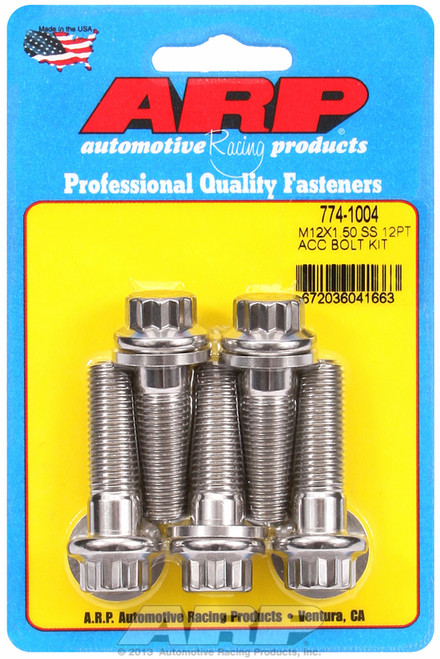 ARP Fastner M12 x 1.50 x 40 12pt SS bolts 774-1004