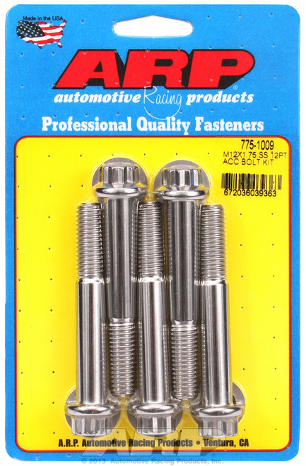 ARP Fastner M12 X 1.75 X 80 12pt SS bolts 775-1009