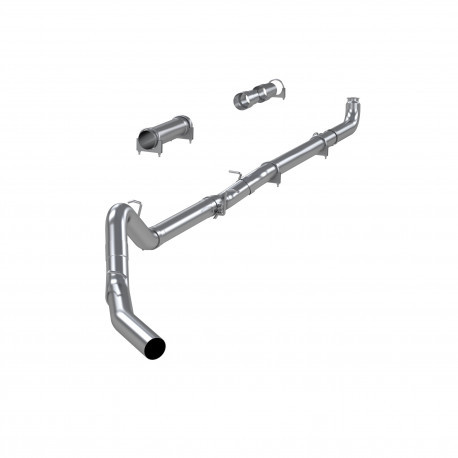 MBRP 2001 2007 Chevrolet GMC 2500 3500 Duramax Classic EC CC T409 Stainless Steel 4 Cat Back Single Side - No Muffler S6004SLM