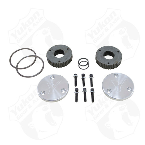 Yukon Hardcore Drive Flange Kit Dana 44 30-Spl Outer Stubs w Engraved Caps YHC50001