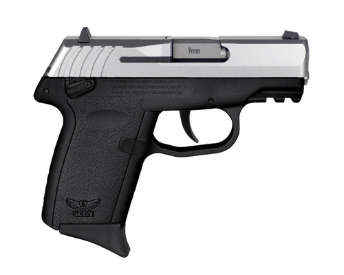 SCCY CPX-1 Gen 3 Sub-Compact Pistol - Stainless / Black | 9mm | 3.1" Barrel | 10rd | Ambidextrous Safety