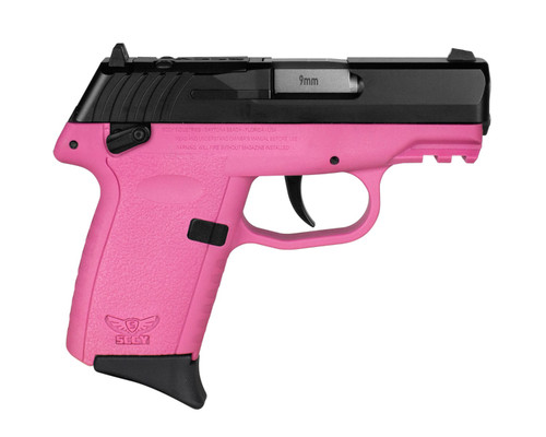 SCCY CPX-1 Gen 3 Sub-Compact Pistol - Black / Pink | 9mm | 3.1" Barrel | 10rd | Ambidextrous Safety | Red Dot Ready
