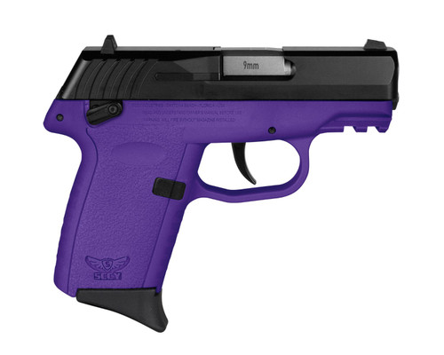 SCCY CPX-1 Gen 3 Sub-Compact Pistol - Black / Purple | 9mm | 3.1" Barrel | 10rd | Ambidextrous Safety