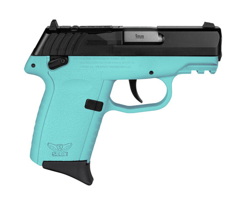 SCCY CPX-1 Gen 3 Sub-Compact Pistol - Black / SCCY Blue | 9mm | 3.1" Barrel | 10rd | Ambidextrous Safety | Red Dot Ready