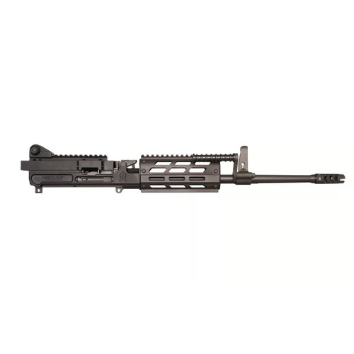 FightLite MCR DUAL-FEED AR-15 Upper Assembly - Black | 5.56 NATO | 16.25 Quick-Change Barrel | Accepts AR-15 Magazines & M27 Linked Ammo | M-LOK Rail-Interface System | RipBrake Muzzle Compensator