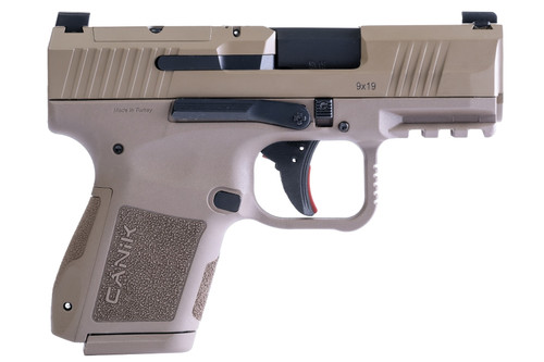 CANIK METE MC9 Pistol - FDE | 9mm | 3.18" Barrel | 1 - 15rd & 1 - 12rd Mag | Optic Ready w/ Co-Witness Sights | Full Accessory Kit