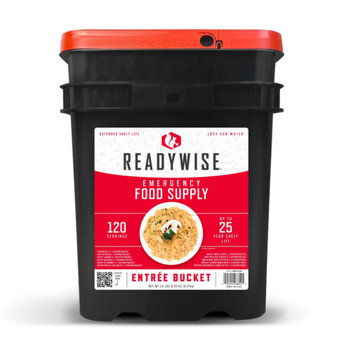 ReadyWise 120 Serving Entree Only Grab and Go Bucket