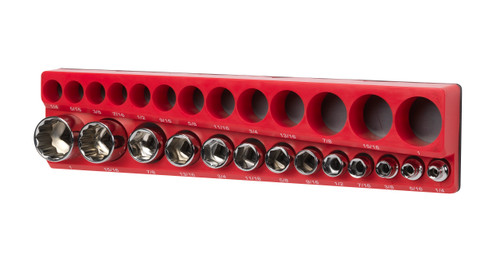 Magnetic SAE 3/8" Drive Socket Organizer