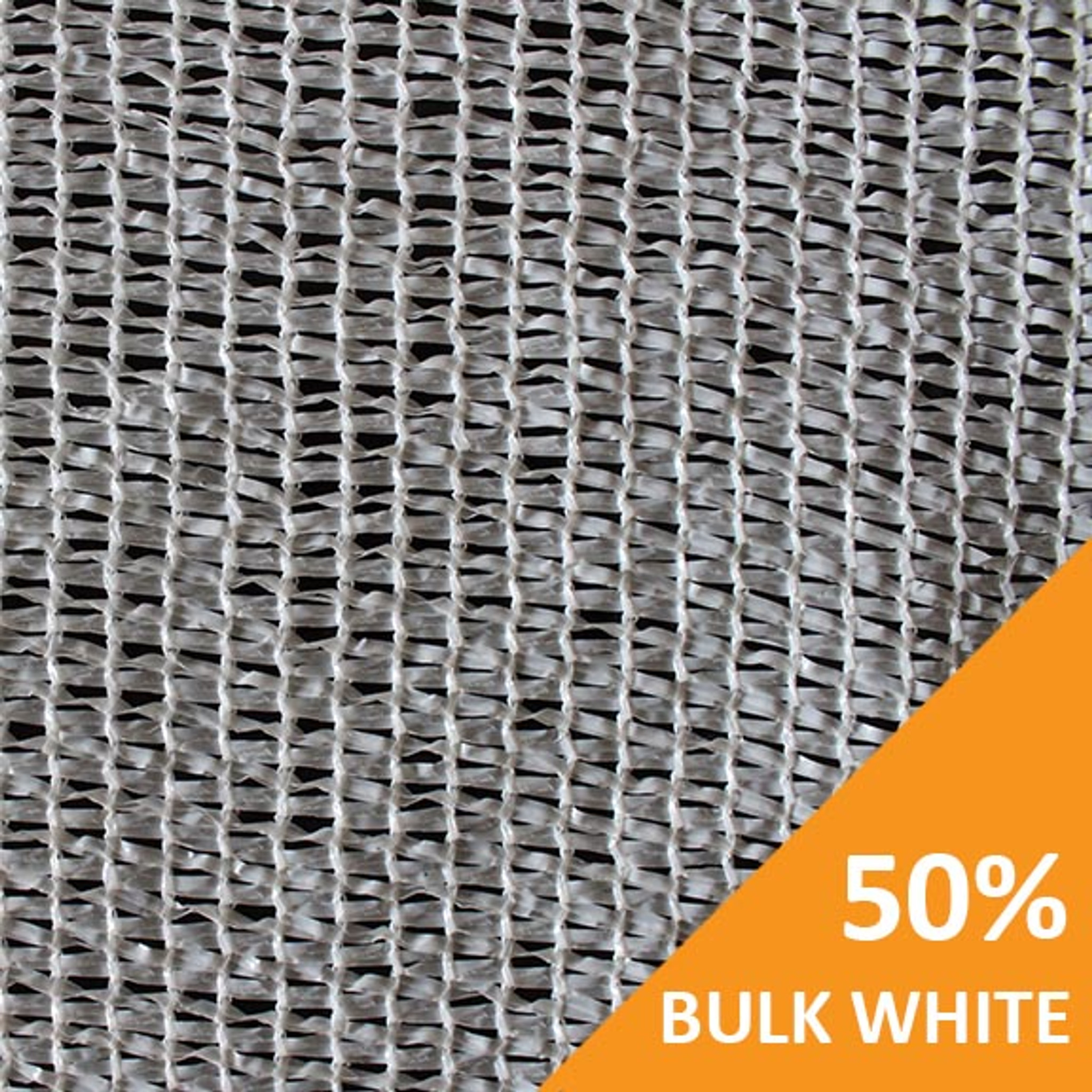Shade Cloth - White Knitted - 50%