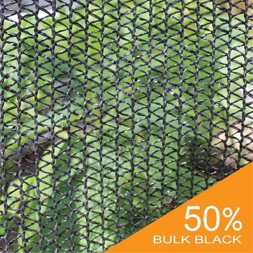 Shade Cloth - Black Knitted - 50%