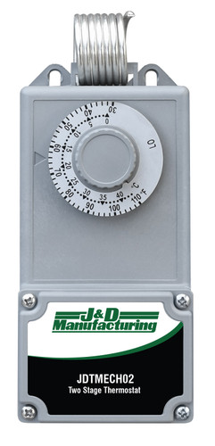 Uncorded 2 Stage Cooling and Heating Greenhouse Thermostat - JDTMECH02