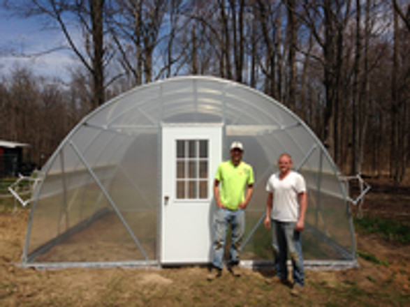 A Second TVH High Tunnel Goes Up at Gray Fox Farms in Hudson Ohio