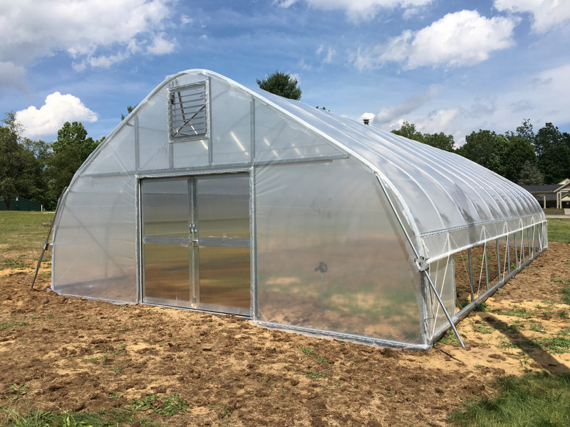 Bittersweet Farms in Whitehouse, Ohio adds a 24 ft. x 48 ft. High Tunnel Hoop House to Their Farm