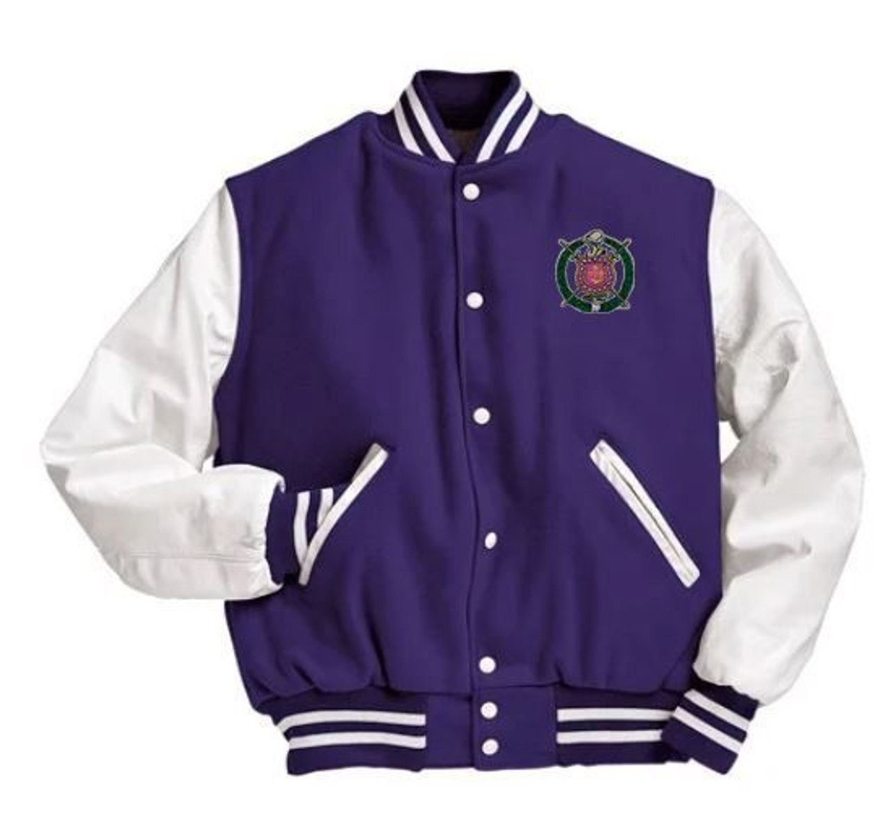 Omega Psi Phi Baseball Jacket Custom Fraternity Purple