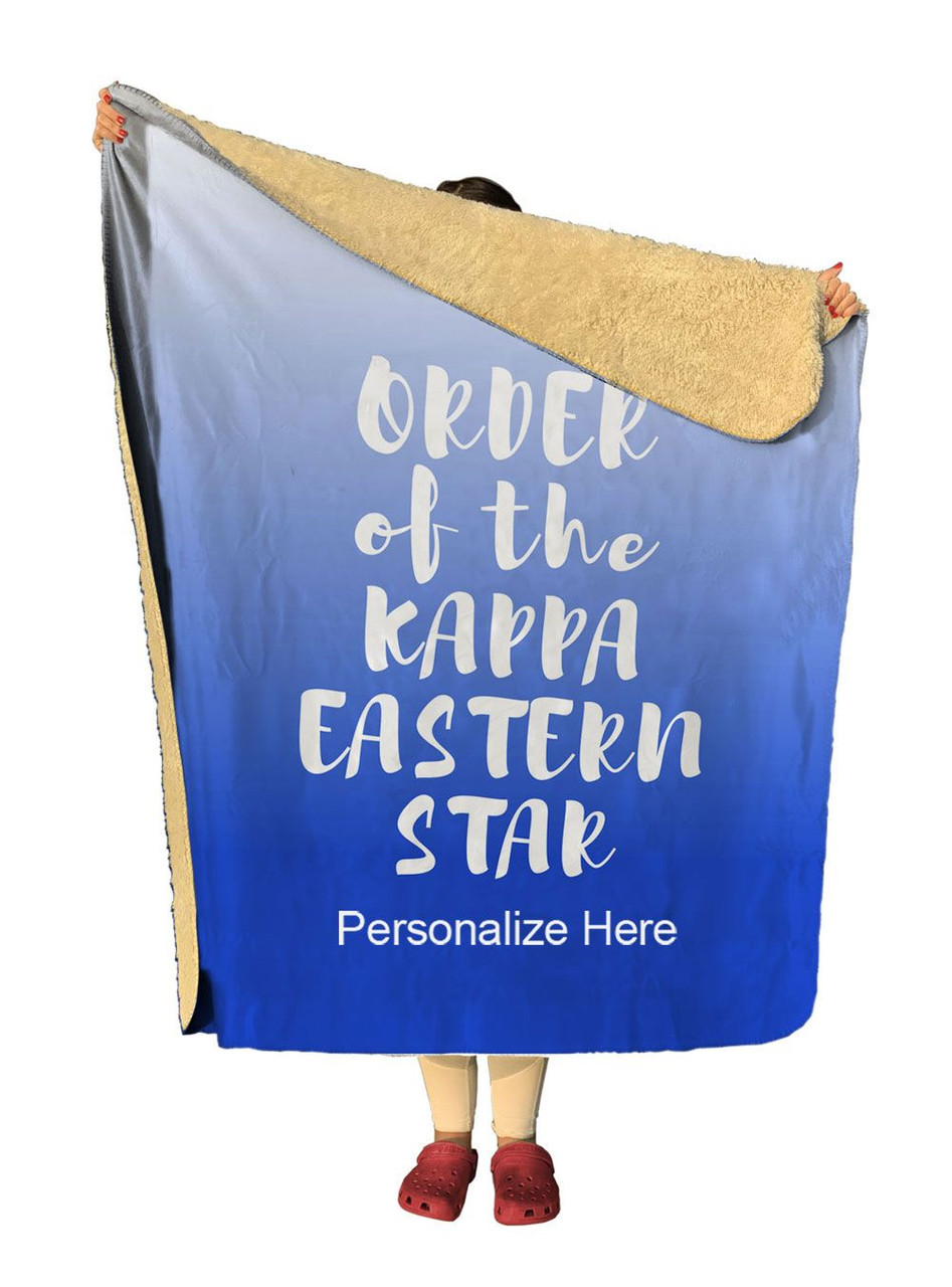 Order Of Eastern Star Gradient Sherpa Lap Blanket Greek Gear