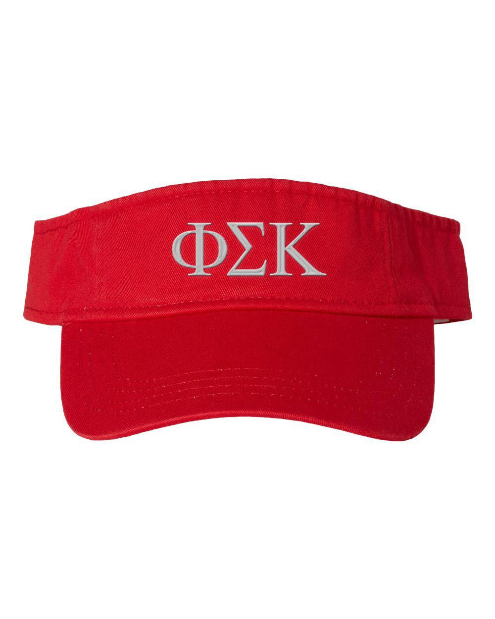 Phi Sigma Kappa Greek Letter Visor Greek Gear