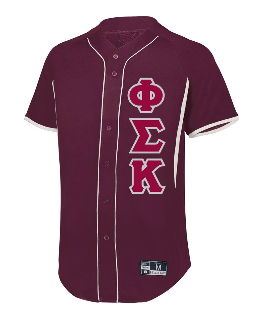 Kappa Sig Personalized White Mesh Baseball Jersey