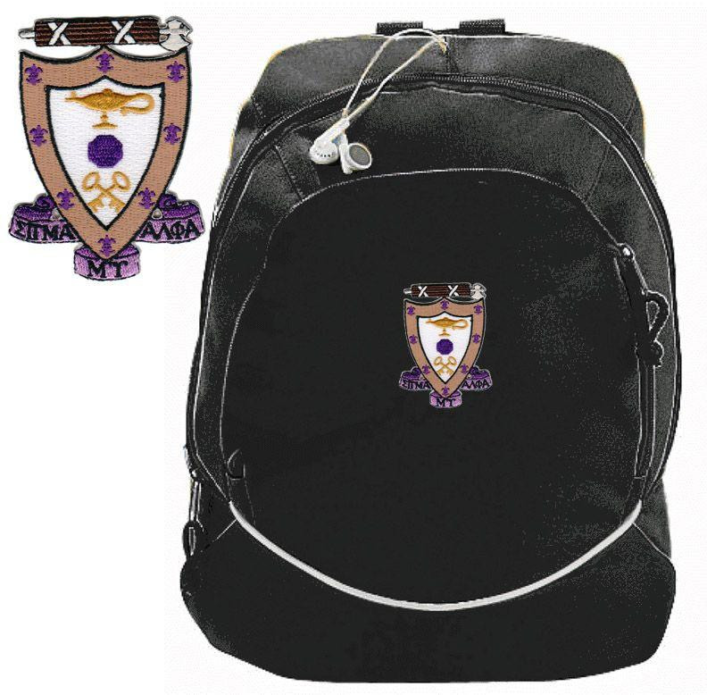 DISCOUNT-Sigma Alpha Mu Backpack - Greek Gear