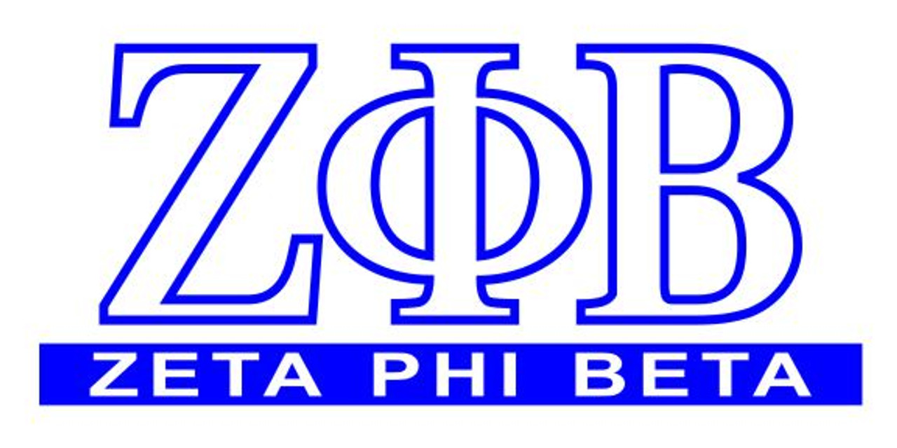 Zeta Phi Beta Custom Sticker - Personalized - Greek Gear