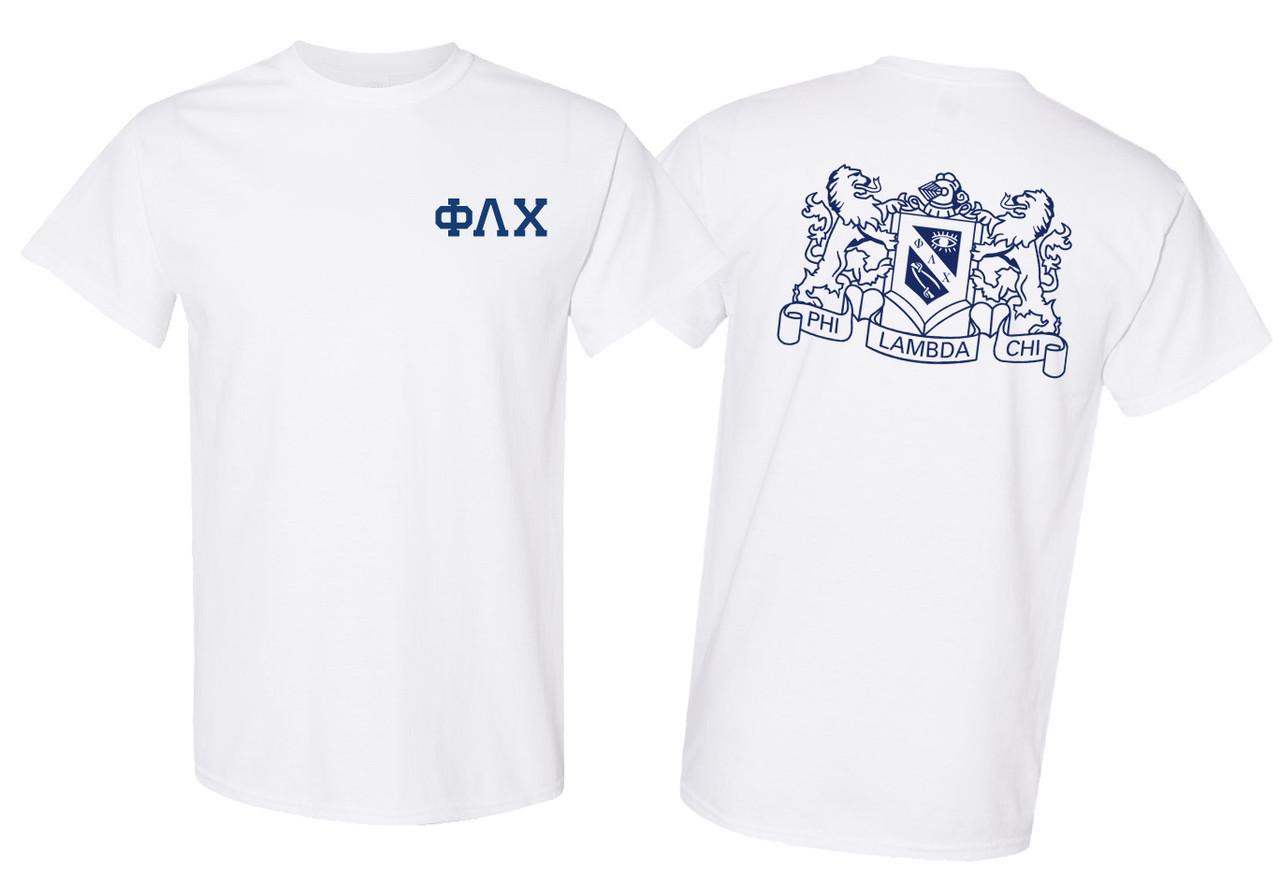 Phi Lambda Chi World Famous Crest Tee - Greek Gear