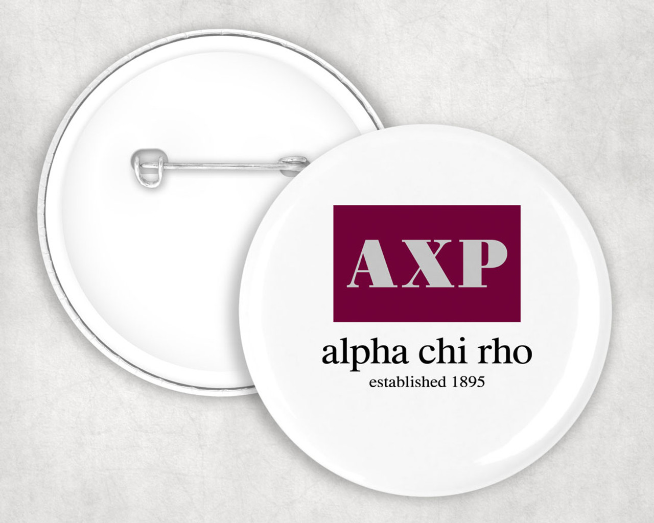 Alpha Chi Rho Flag Button - Greek Gear