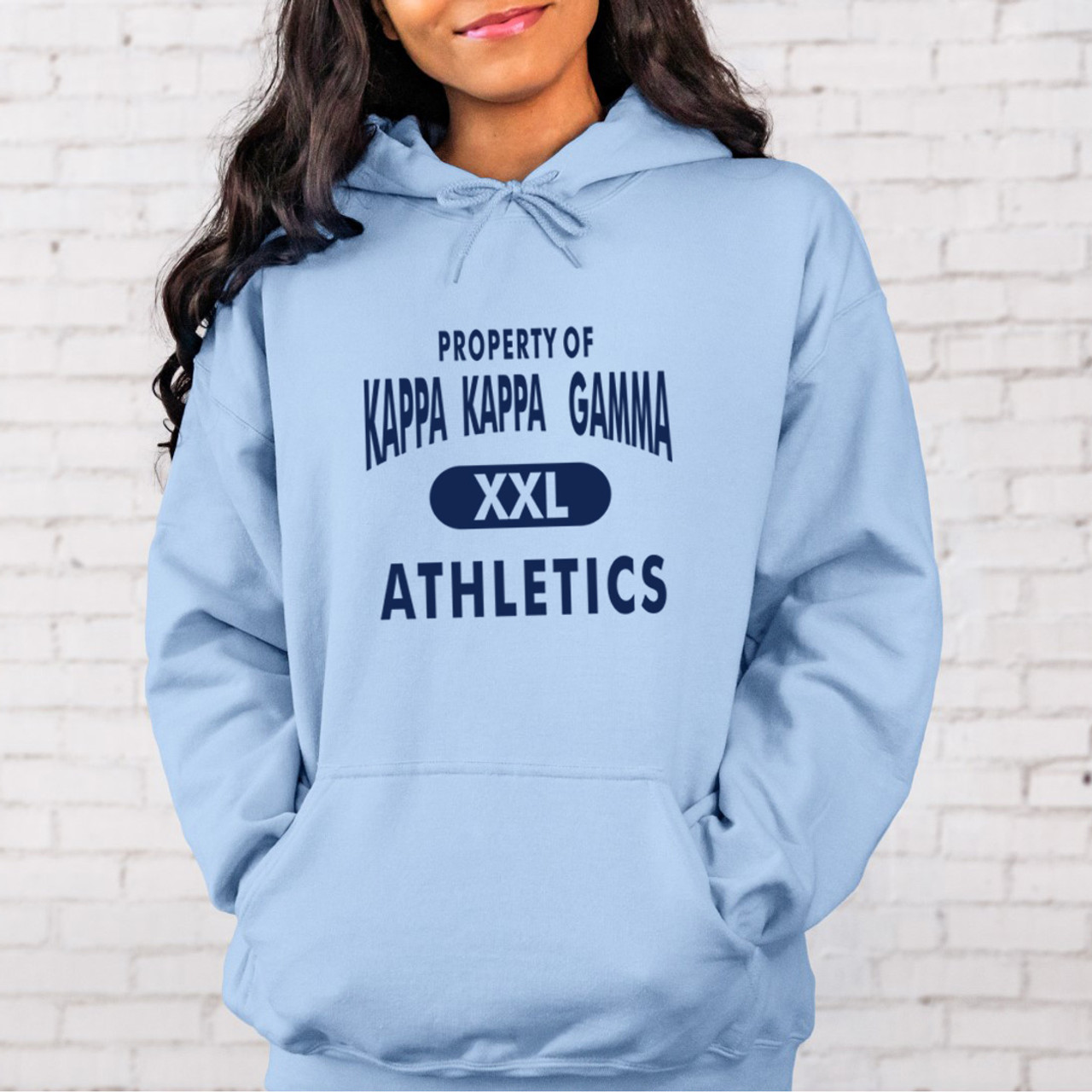 Kappa Kappa Gamma Property Of Athletics Hooded Sweatshirts - Greek Gear