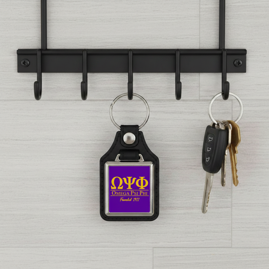 Omega Psi Phi Founded Key Chain - Greek Gear