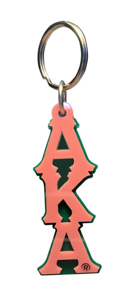 Alpha Kappa Alpha Large Letter Keychain - Mirror - Greek Gear