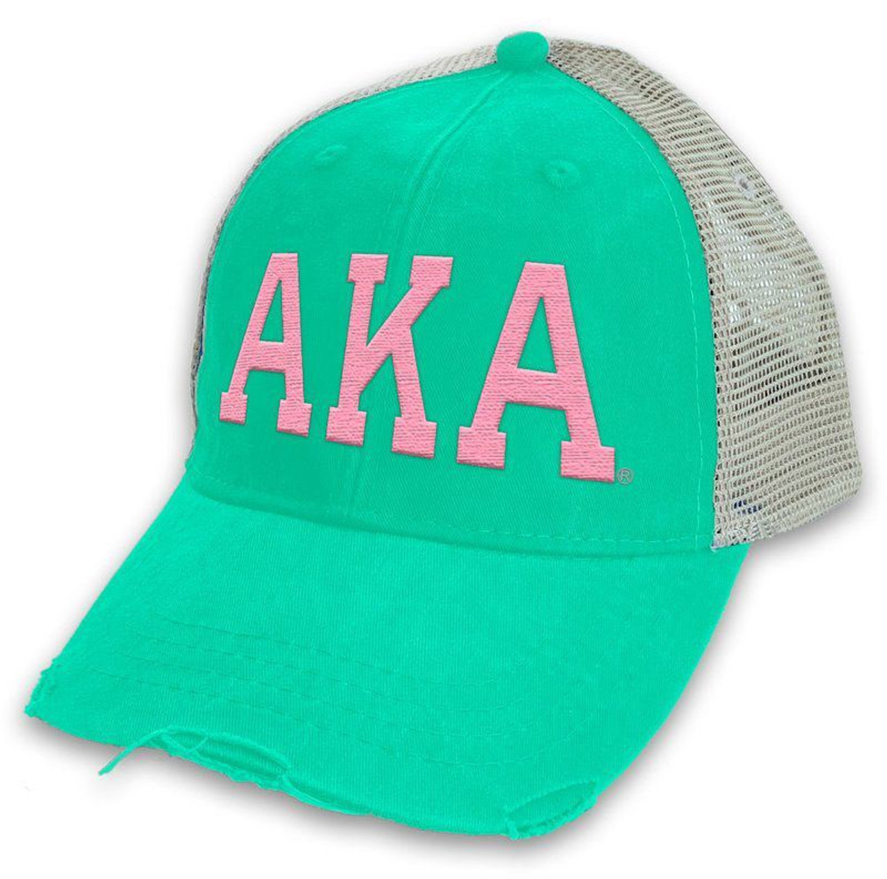 Alpha Kappa Alpha AKA Sorority Three Greek Letter Baseball Hat- Pink -  Brothers and Sisters' Greek Store