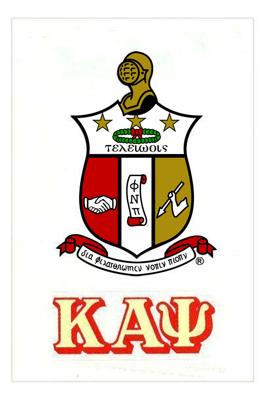 Kappa Alpha Psi Crest Fraternity Shield Decal