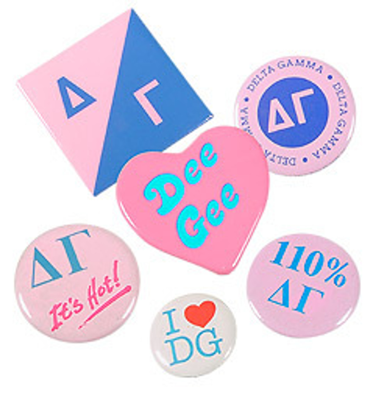 Sorority Buttons & Pins