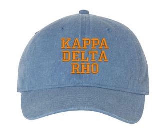  Kappa Delta Rho Pigment Dyed Baseball Cap 