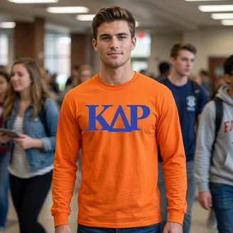 Kappa Delta Rho Logo Long Sleeve Tee