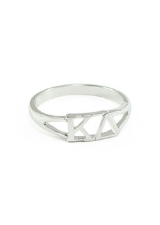 Kappa Delta Sterling Silver Letter Ring