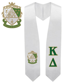 Kappa Delta Super Crest - Shield Graduation Stole